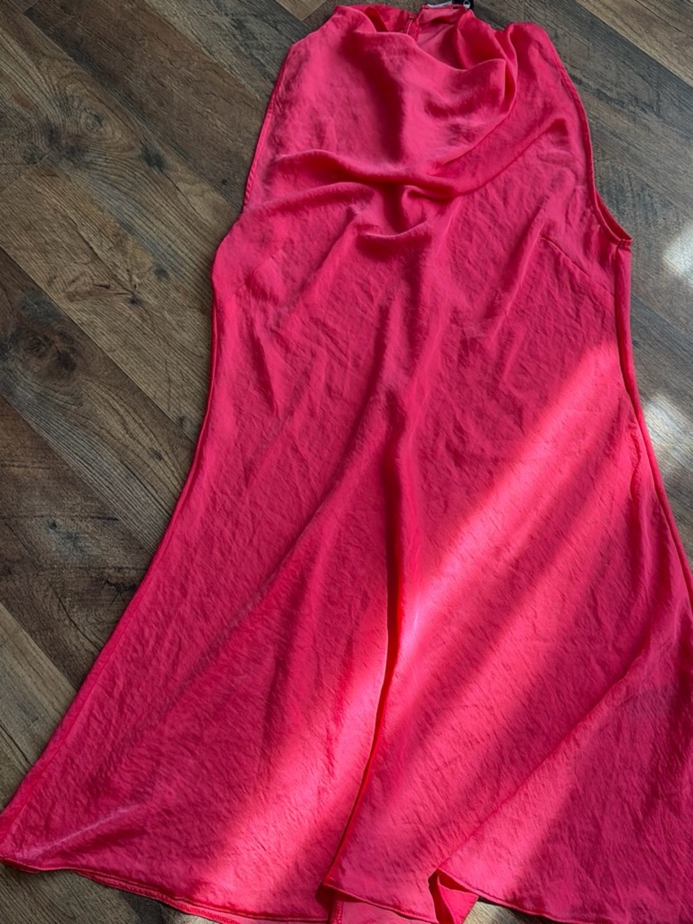 Nasty Gal Vibrant Hot Pink Halter Dress